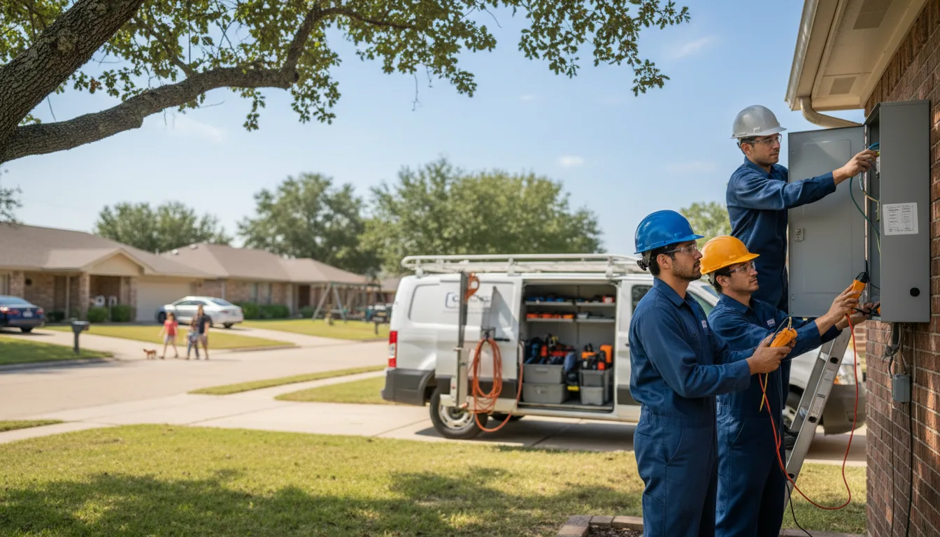 Certified electrician providing emergency electrical services in Plainview, MN